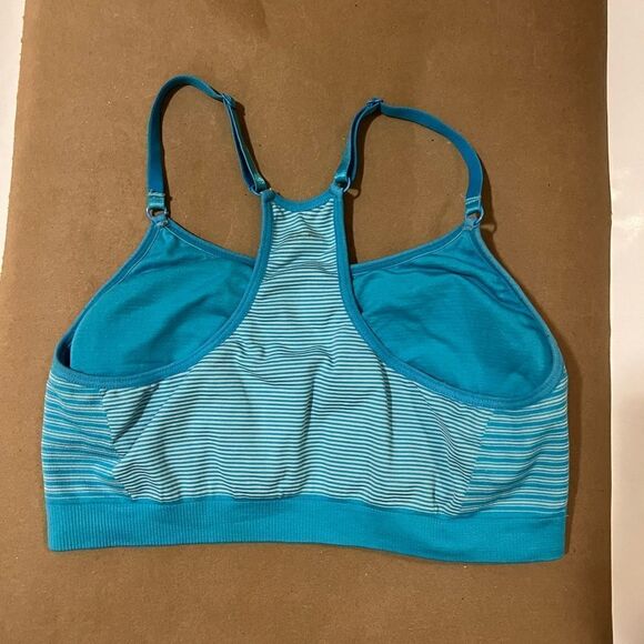 Jockey Blue Bralette Adjustable Sports Bra size L - Picture 2 of 3
